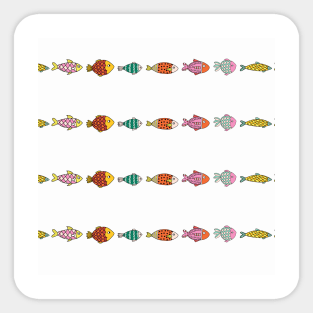 Fish Stripes Sticker